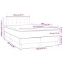 Boxspringbett mit Matratze und LED-Samt in Dunkelgrün, 120 x 200 cm von , Betten und Lattenroste - Ref: Foro24-3134636, Preis...