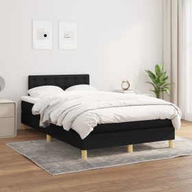 Box spring bed with black fabric mattress 120x200 cm by , Beds and slatted bases - Ref: Foro24-3140923, Price: 375,38 €, Disc...