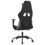 Gaming-Stuhl mit Fußstütze aus schwarzem weißem Kunstleder von , Gaming-Stühle - Ref: Foro24-3143658, Preis: 137,99 €, Rabatt: %