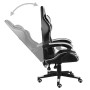 Silla gaming de cuero sintético negro y blanco de vidaXL, Sillas de oficina - Ref: Foro24-20523, Precio: 119,99 €, Descuento: %