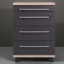 Germania Filing cabinet with wheels Duo anthracite gray 42x45x60 cm by Germania, Filing cabinets - Ref: Foro24-426436, Price:...