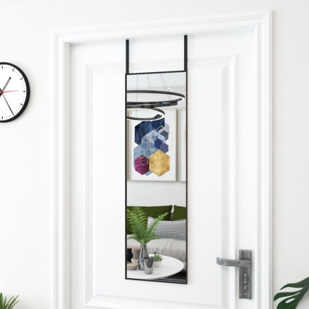 VidaXL Black glass and aluminum door mirror 30x100 cm by , Mirrors - Ref: Foro24-327405, Price: 40,29 €, Discount: %