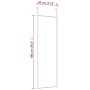 VidaXL Black glass and aluminum door mirror 30x100 cm by , Mirrors - Ref: Foro24-327405, Price: 40,29 €, Discount: %