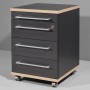 Germania Armario archivador con ruedas Duo gris antracita 42x45x60 cm de Germania, Armarios archivadores - Ref: Foro24-426436...