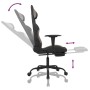 Silla gaming de masaje con reposapiés tela negro y gris taupe de , Sillones para videojuegos - Ref: Foro24-345482, Precio: 13...