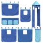 Cortinas para cama alta con torre poliéster azul de , Accesorios para camas y somieres - Ref: Foro24-835923, Precio: 47,98 €,...