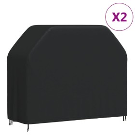 Barbecue covers 2 pcs 420D Oxford fabric 140x58x106 cm by , Garden furniture covers - Ref: Foro24-3203388, Price: 46,49 €, Di...