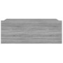 Mesita de noche flotante madera contrachapada gris 40x30x15cm de vidaXL, Mesitas de noche - Ref: Foro24-815284, Precio: 27,37...