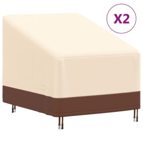 Bezüge für Gartenliegen, 2 Stück, 600D Oxford-Stoff, 79 x 97 x 48/74 cm von , Abdeckungen für Gartenmöbel - Ref: Foro24-32033...