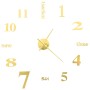 3D wall clock with modern design 100 cm XXL gold by vidaXL, Wall clocks - Ref: Foro24-50638, Price: 16,40 €, Discount: %