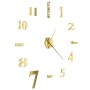 3D wall clock with modern design 100 cm XXL gold by vidaXL, Wall clocks - Ref: Foro24-50638, Price: 16,40 €, Discount: %