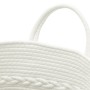 Gray and white cotton storage basket Ø43x38 cm by , Baskets - Ref: Foro24-358486, Price: 25,98 €, Discount: %