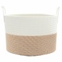 Cesta de almacenaje algodón marrón y blanco Ø51x33 cm de , Cestas - Ref: Foro24-358492, Precio: 39,85 €, Descuento: %