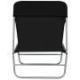 Folding sun loungers 2 units black steel and fabric by vidaXL, Loungers - Ref: Foro24-44300, Price: 85,01 €, Discount: %