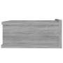 Mesita de noche flotante madera contrachapada gris 40x30x15cm de vidaXL, Mesitas de noche - Ref: Foro24-815284, Precio: 27,37...