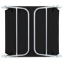 Folding sun loungers 2 units black steel and fabric by vidaXL, Loungers - Ref: Foro24-44300, Price: 85,01 €, Discount: %