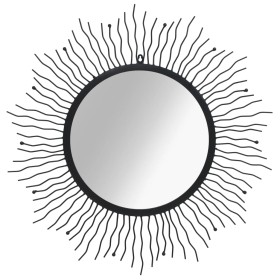 Wall mirror shaped like a radiant sun 80 cm black by vidaXL, Mirrors - Ref: Foro24-245924, Price: 74,99 €, Discount: %