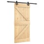 Sliding door with solid pine wood fittings 95x210 cm by , Doors - Ref: Foro24-3203138, Price: 186,79 €, Discount: %