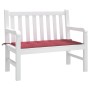 Garden bench cushion Oxford fabric red red 120x50x3 cm by , Cushions for chairs and sofas - Ref: Foro24-314080, Price: 20,63 ...