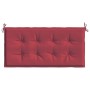 Cojín de banco de jardín tela Oxford rojo tinto 120x50x3 cm de , Cojines para sillas y sofás - Ref: Foro24-314080, Precio: 20...