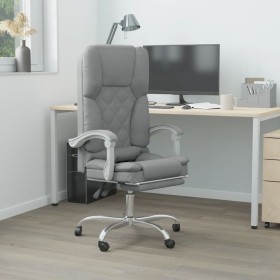 Silla de oficina reclinable con masaje de tela gris claro de , Sillas de oficina - Ref: Foro24-349685, Precio: 130,74 €, Desc...