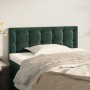 Cabecero de terciopelo verde oscuro 100x5x78/88 cm de , Cabeceros y pies de cama - Ref: Foro24-346453, Precio: 46,34 €, Descu...