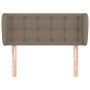 Taupe gray fabric headboard 83x23x78/88 cm by , Headboards and footboards - Ref: Foro24-3117556, Price: 46,32 €, Discount: %