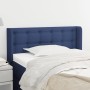 Blue fabric headboard 103x16x78/88 cm by , Headboards and footboards - Ref: Foro24-3119198, Price: 51,84 €, Discount: %