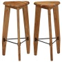 Kitchen stools 2 units solid acacia wood by vidaXL, Kitchen stools - Ref: Foro24-246017, Price: 197,42 €, Discount: %