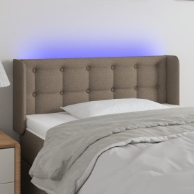 Cabecero con LED de tela gris taupe 83x16x78/88 cm de , Cabeceros y pies de cama - Ref: Foro24-3123648, Precio: 57,99 €, Desc...