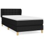 Cama box spring con colchón tela negro 80x200 cm de , Camas y somieres - Ref: Foro24-3127079, Precio: 257,62 €, Descuento: %