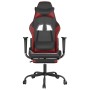 Gaming chair with footrest synthetic leather black red red by , Gaming chairs - Ref: Foro24-3143660, Price: 132,46 €, Discoun...