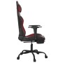 Gaming-Stuhl mit Fußstütze Kunstleder schwarz rot rot von , Gaming-Stühle - Ref: Foro24-3143660, Preis: 132,46 €, Rabatt: %