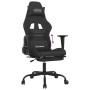 Gaming-Stuhl mit Fußstütze aus schwarzem Stoff von , Gaming-Stühle - Ref: Foro24-3143725, Preis: 138,99 €, Rabatt: %