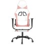 Gaming-Stuhl mit Fußstütze aus weißem und rosa Kunstleder von , Gaming-Stühle - Ref: Foro24-3143662, Preis: 138,63 €, Rabatt: %