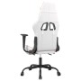 Silla gaming con reposapiés cuero sintético blanco y rosa de , Sillones para videojuegos - Ref: Foro24-3143662, Precio: 138,6...