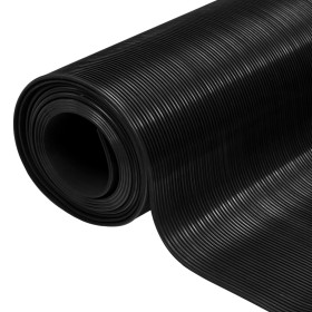 Non-slip rubber mat 1.5x4 m 3 mm fine ribbed by , Floors and carpets - Ref: Foro24-143952, Price: 98,94 €, Discount: %