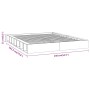 Estructura de cama doble pequeña de madera maciza 120x190 cm de , Camas y somieres - Ref: Foro24-820706, Precio: 120,83 €, De...