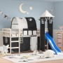 Curtains for loft bed with black and white tunnel and tower by , Accessories for beds and slatted bases - Ref: Foro24-835919,...