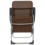 Folding camping chairs 4 units brown aluminum by vidaXL, camping furniture - Ref: Foro24-44311, Price: 194,43 €, Discount: %