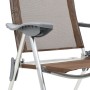 Folding camping chairs 4 units brown aluminum by vidaXL, camping furniture - Ref: Foro24-44311, Price: 194,43 €, Discount: %