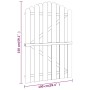 Puerta de valla de madera de pino impregnada 100x150 cm de vidaXL, Puertas de jardín - Ref: Foro24-45329, Precio: 85,99 €, De...