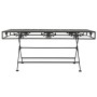 Folding vintage-style black metal coffee table 100x50x45 cm by vidaXL, Coffee table - Ref: Foro24-245927, Price: 104,99 €, Di...