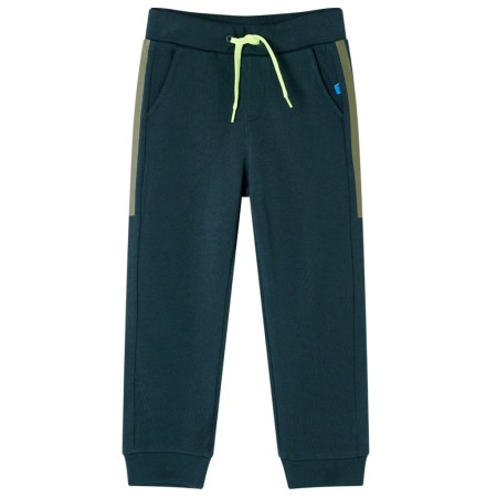 Pantalones de chándal infantiles con cordón verde musgo 116 de , Pantalones de niños - Ref: Foro24-13421, Precio: 9,99 €, Des...