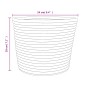 Storage baskets 2 pcs brown and white cotton Ø24x18 cm by , Baskets - Ref: Foro24-358456, Price: 22,25 €, Discount: %