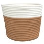 Storage baskets 2 pcs brown and white cotton Ø24x18 cm by , Baskets - Ref: Foro24-358454, Price: 16,66 €, Discount: %