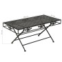 Klappbarer Couchtisch im Vintage-Stil schwarzes Metall 100x50x45 cm von vidaXL, Couchtisch - Ref: Foro24-245927, Preis: 104,9...