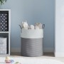 Gray and white cotton storage basket Ø38x46 cm by , Baskets - Ref: Foro24-358482, Price: 31,31 €, Discount: %