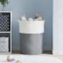 Gray and white cotton storage basket Ø49x65 cm by , Baskets - Ref: Foro24-358494, Price: 31,21 €, Discount: %