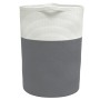 Gray and white cotton storage basket Ø49x65 cm by , Baskets - Ref: Foro24-358494, Price: 44,39 €, Discount: %